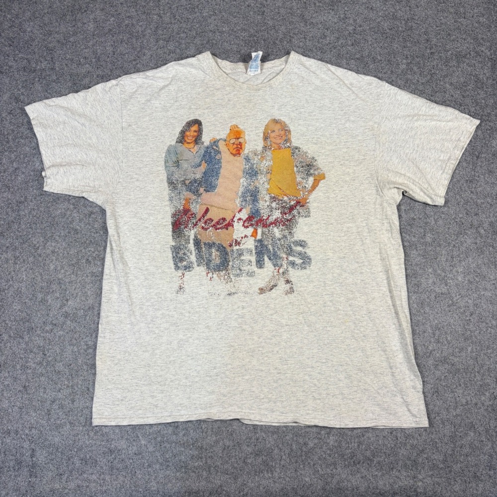 Delta Pro Weight Weekend at Bidens Graphic Tee Heather Grey XL Political Parody